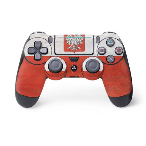 Poland Flag Distressed PS4 Pro/Slim Controller Skin